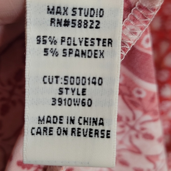 Max Studio Floral Print 3/4 Sleeve Dress Size‎ Small - Picture 5 of 6